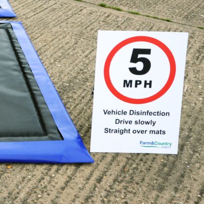 Vehicle disinfection sign INTERSHAPE PRODUCT