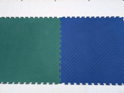 Milking Parlour Pit Mats checker board pattern blue green