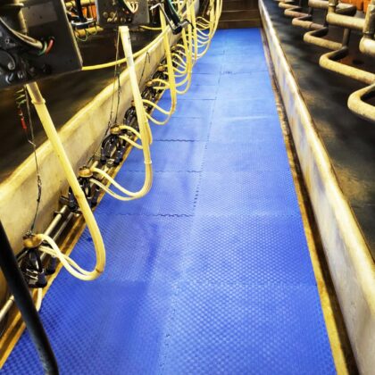 Milking parlour pit mats intershape product